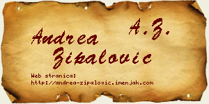 Andrea Zipalović vizit kartica